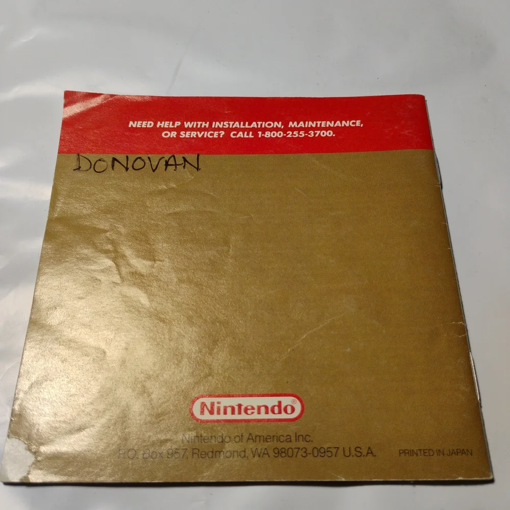 Nintendo Game Boy The Legend of Zelda: Link's Awakening Instruction Booklet